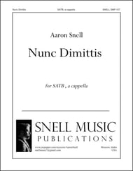 Nunc Dimittis SATB choral sheet music cover Thumbnail